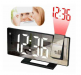 Digital Alarm Clock LED Large Mirror Display